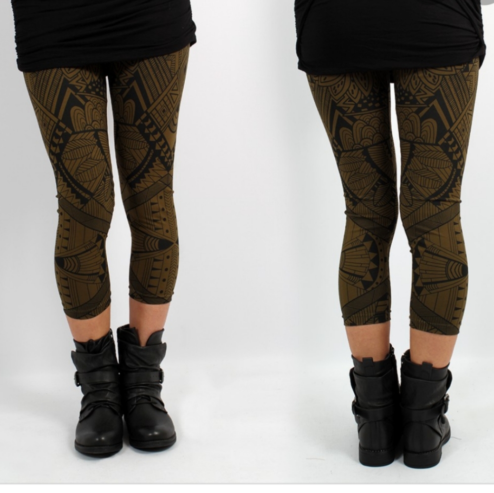 Tribal Gado Gado Cropped Leggings
